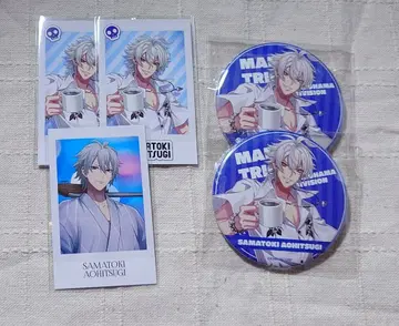 아오히츠기 사마토키 캔뱃지 폴라로이드풍 카드