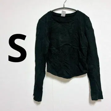 [ S ] 블랙 긴팔 상의 블랙 롱T 여성용