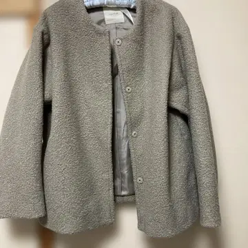 studio CLIP 노카라 자켓 모카