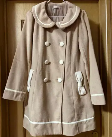 Amavel 리본 포함 코트 베이지