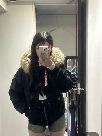 [당일 발송] 짧은 기장 퍼 자켓 y2k