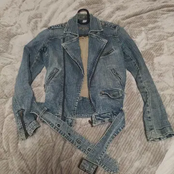 Silver Jeans 라이더 자켓 라이트 블루