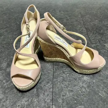 컨디션 최상 JIMMY CHOO 지미추 웨지솔 샌들 23cm