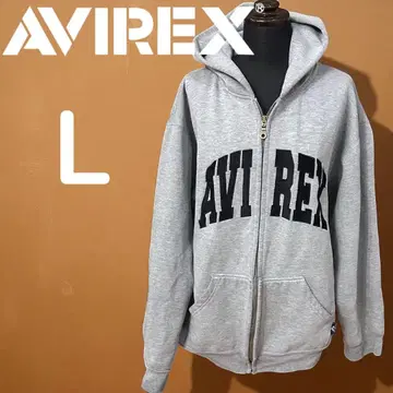 아비렉스 AVIREX 그레이 후드티 L 아우터