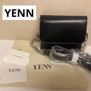 YENN 체인 벨트 파우치. 블랙