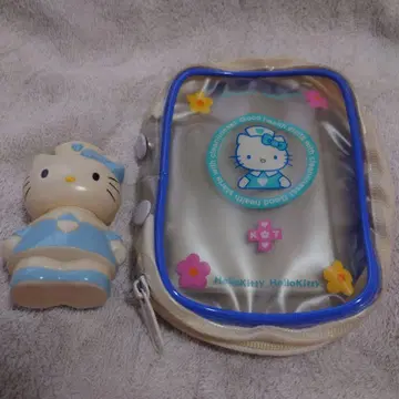간호사 키티 귀마개 비닐 카드 케이스 2점