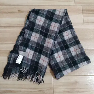 마가렛호웰 체크 머플러 울 그린 계열