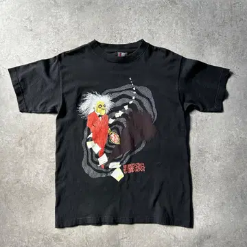 90s 세프틱 데스 밴딩 티셔츠 블랙 M 패스 헤드 키치