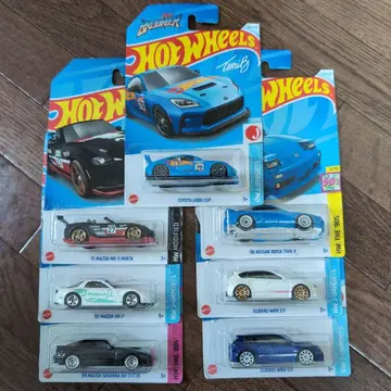 핫휠 일본산 7대 세트.