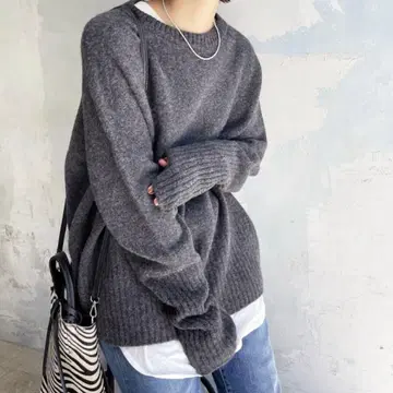 스픽 앤 스팬 롱 리브 풀오버 니트 스웨터 일본제 울