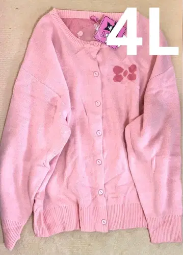 새상품 마이멜로디 니트 가디건 4L 사이즈 핑크 산리오 마이멜로디 가디건
