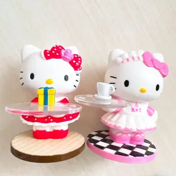 Sanrio 헬로키티 액세서리 트레이 메이드 키티 레어 입상