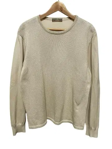 크루치아니 크루넥 니트 베이지 52