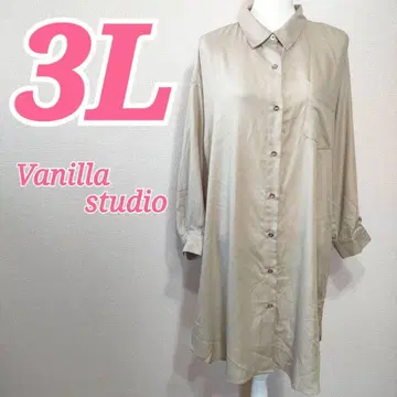 Vanilla studio 3L 베이지 셔츠 원피스 내추럴