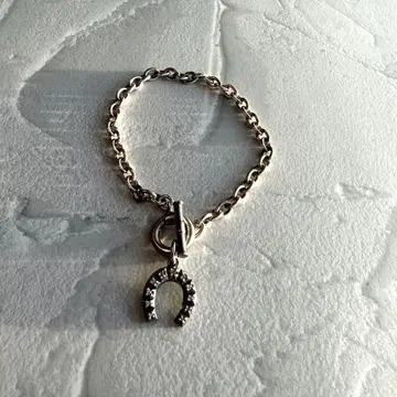 빈티지 랄프 로렌 호스 팔찌 실버