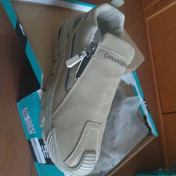 CHNANGBING 지퍼 달린 베이지 스니커즈