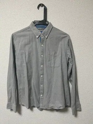 BEAMS / 컬러 네프 트윌 미니 버튼다운 셔츠 (그레이)