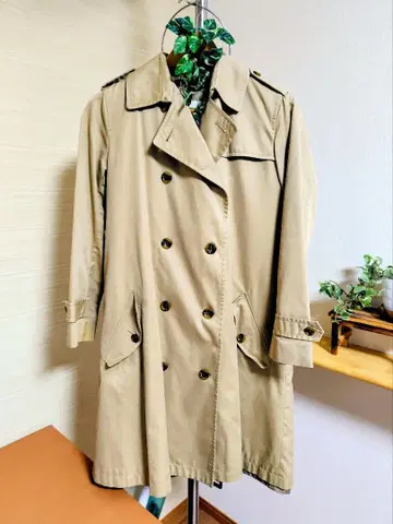 탈부착 가능한 이너 포함 트렌치코트 S 베이지 심플 코트