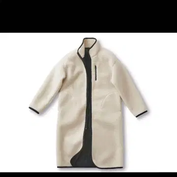 SUNNY CLOUDS 롱 코트 아이보리 곰돌이 보아 코트