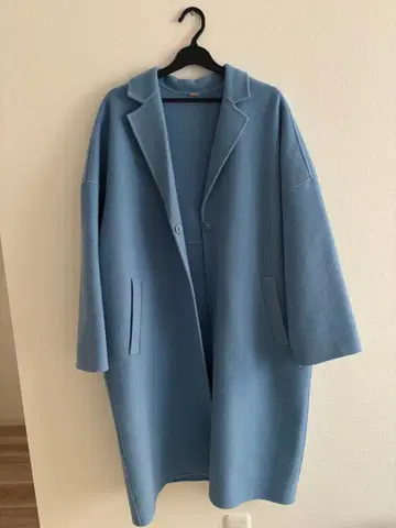 Mila Owen 울 롱 코트 라이트 블루