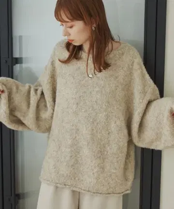 hinari 오버믹 부클 니트 복슬복슬