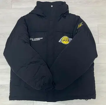 NBA 팀 로고 자수 오버사이즈 드로스트 발수 나일론 패딩 자켓