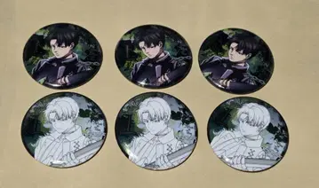 진격의 거인 리바이 차원파판당 중국 카페 캔뱃지 세트