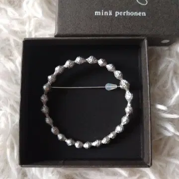 미나 페르호넨 탬버린 브로치 실버 tambourine