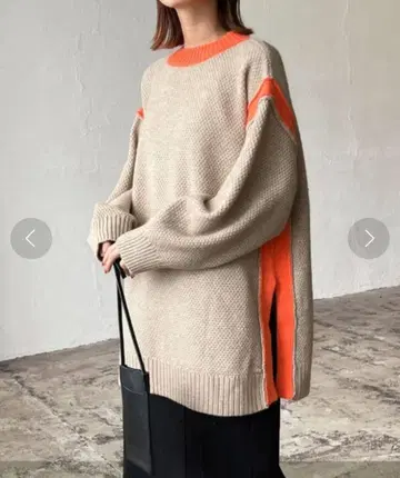 Lian 바이컬러 니트 풀오버