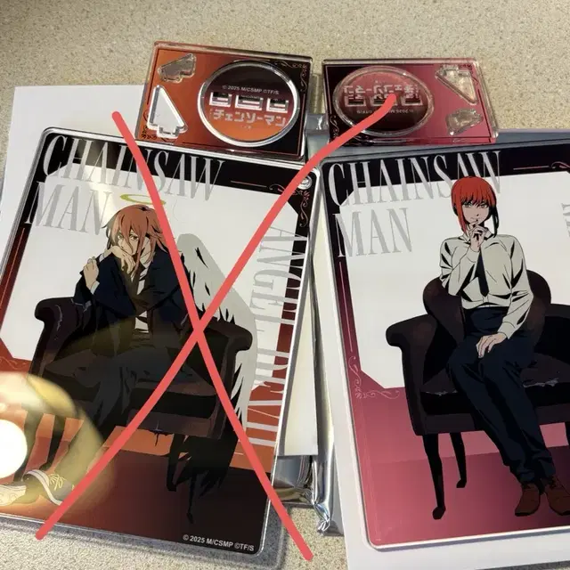 오늘만)체인소맨 마키마 로프트팝업 사각 아크릴 스탠드