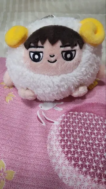 새상품급 류비구루미 양 봉제 인형 키체인 포함