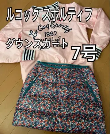 새상품급 르꼬끄 스포르티브 골프 다운 스커트 방한 골프 스커트