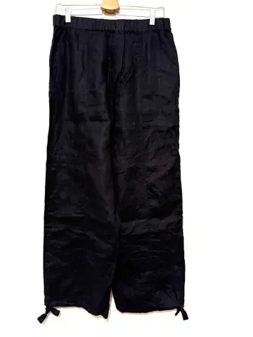 ZARA 린넨 캐주얼 팬츠 블랙