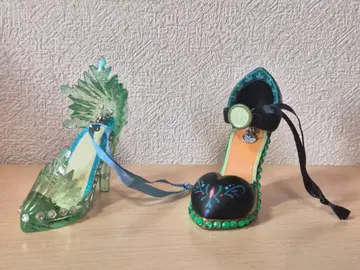 디즈니 스토어 안나 엘사 신발 오너먼트 세트 새상품급