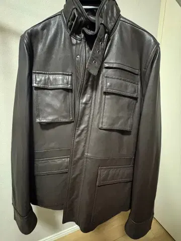 [ 12/20까지 한정판 판매 ] Calvin Klein 블랙 가죽 자켓