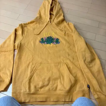 HUF 와일드 플라워 후드티 머스타드