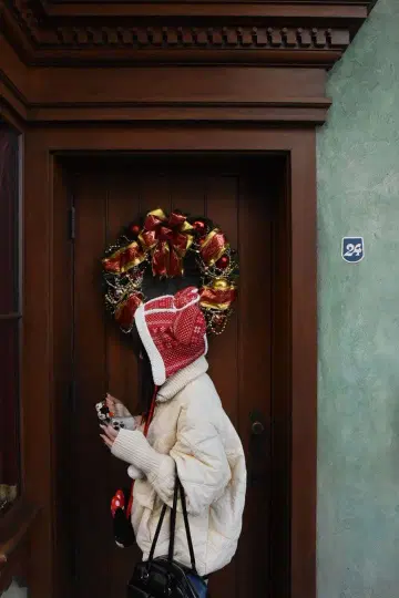 팬캡 모자 미니 디즈니 노르딕 빨간색