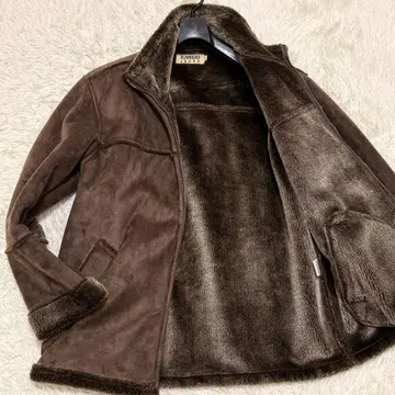 새상품급 L 사이즈 간사이진스 에 무스탕 코트 자켓 광택 울트라 웜