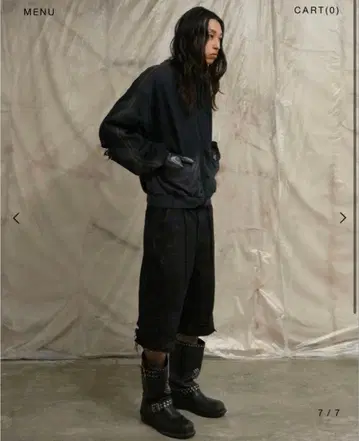 troubled waters WAXED & DAMAGED JORTS