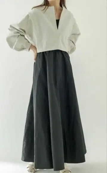 mystic 플레어 탱크 원피스 세트