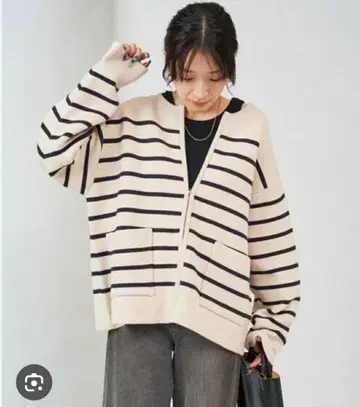 [ 새상품급 ] 프릭스스토어 지퍼 니트 가디건
