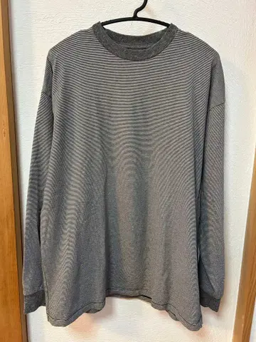 스티븐 앨런 마이크로 보더 티셔츠 긴팔 XL