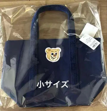 러브러리 바이 페이러 올드 테디 와펜 토트백 네이비 소