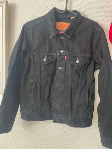 Levi's 블랙 데님 자켓 XS
