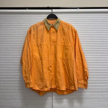 90s 옷깃 코듀로이 절개 오버 사이즈 셔츠 Brocks