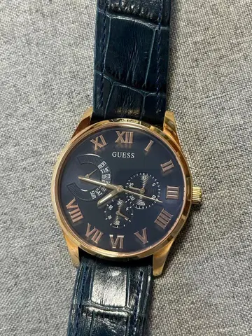 게스 남성용 손목시계 쿼츠 W0608G2 작동품