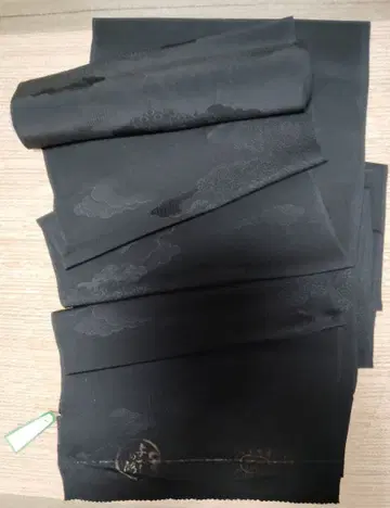 블랙 구름 무늬 실크 교토 염색 옷감