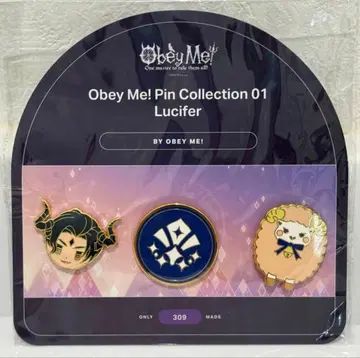 Obey Me! 루시퍼 핀 배지 Makeship 한정판 미개봉 새상품