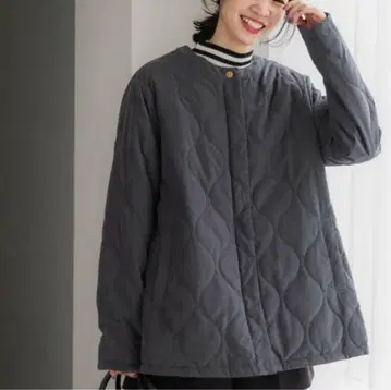coca 코카 푸들 보아 퀼팅 코트 L