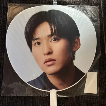 메구로 렌 얼굴 사진 디자인 부채